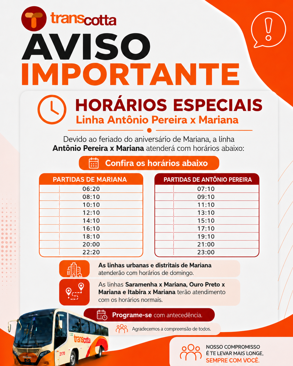 Comunicado importante