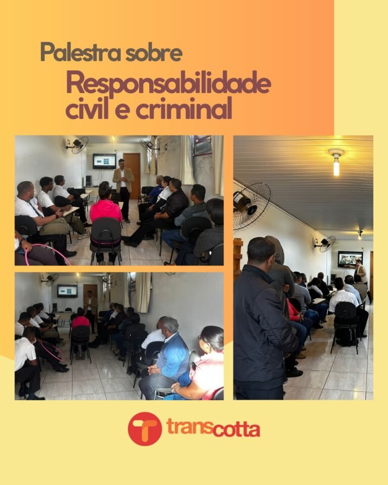 Motoristas da Transcotta participam de palestra sobre Responsabilidade Civil e Criminal no Trânsito