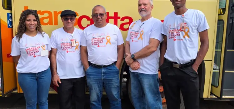 Transcotta reforça compromisso com a vida em ação educativa do Maio Amarelo Transcotta reforça compromisso com a vida em ação educativa do Maio Amarelo