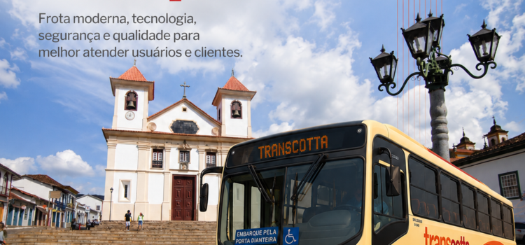 Sempre evoluindo: Transcotta investe em frota moderna, tecnologia e segurança no transporte público Transcotta: mais qualidade para quem vai com a gente. Porque evoluir é o movimento que nos conecta ao futuro.