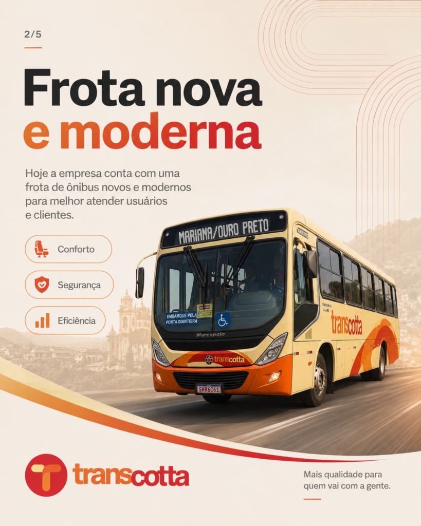 Transcotta: mais qualidade para quem vai com a gente. Porque evoluir é o movimento que nos conecta ao futuro.